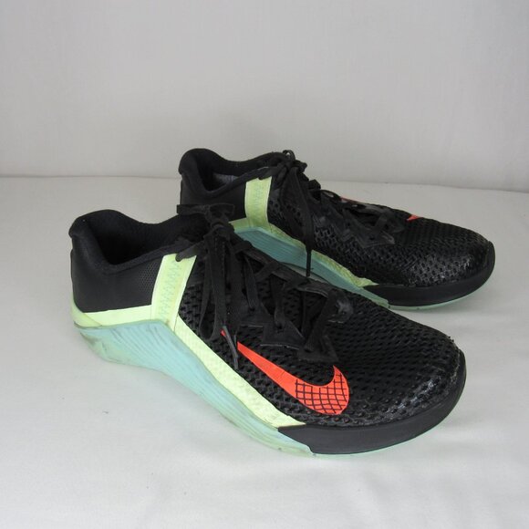 Nike Metcon 6 Cross Training Shoes Black Blue Women's 8.5 AT3160-067 - Picture 5 of 7